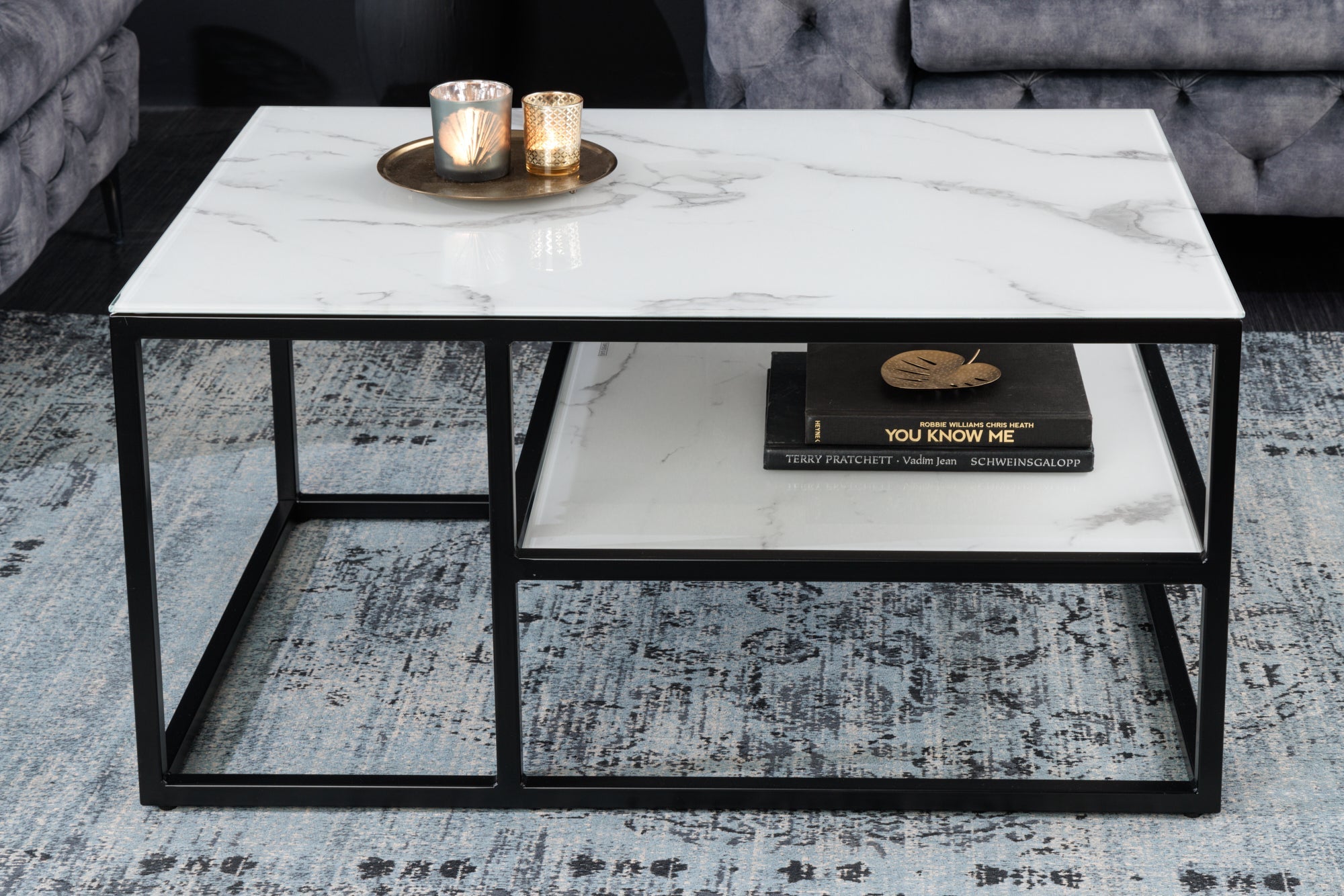 elegante-boutique-mesa-inferior-90cm-vidrio-cristal-blanco-decoración-mármol-negro-marco_42174 (inv)