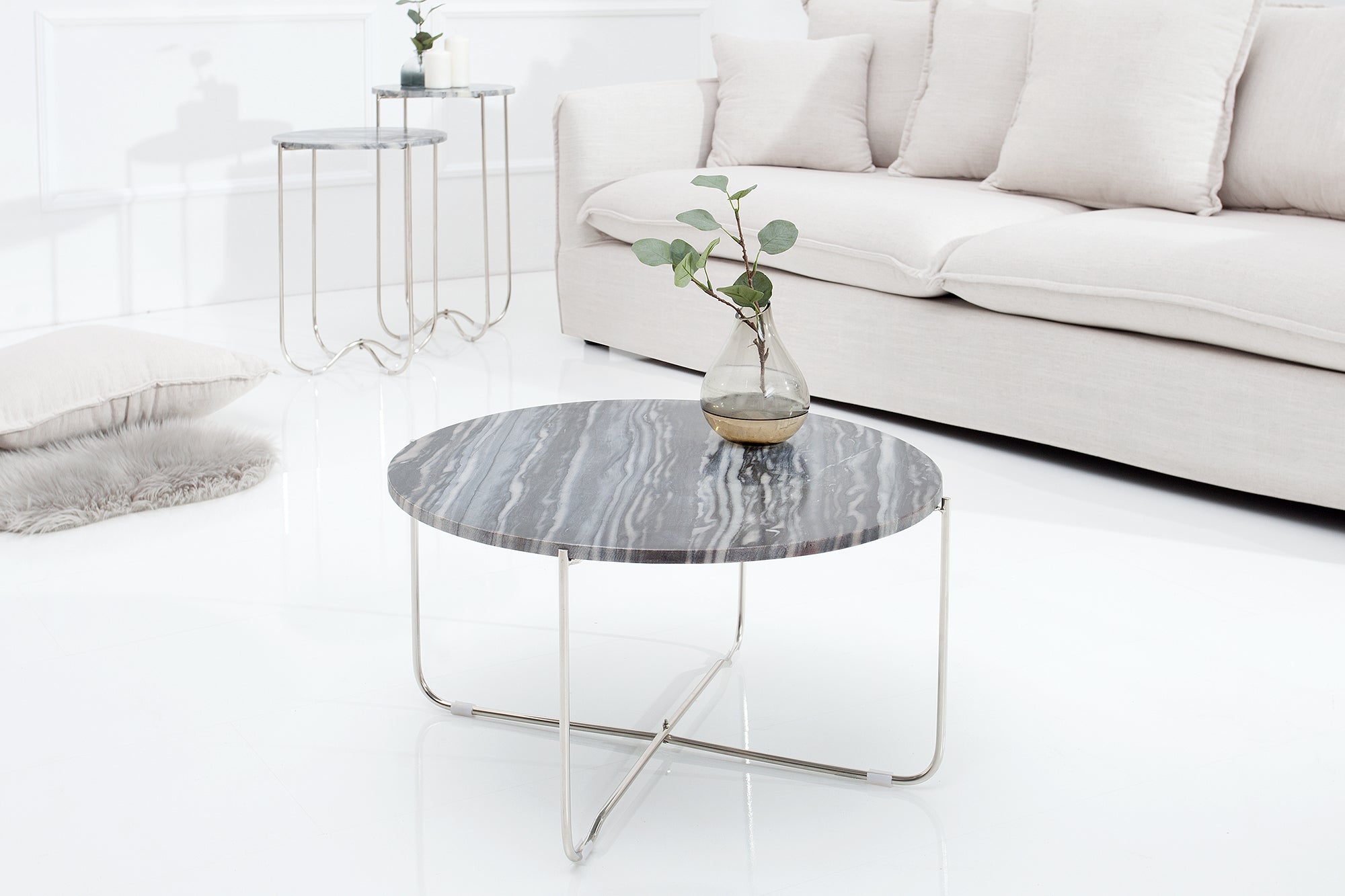 mesa de centro-exclusiva-noble-65cm-marmol-veritable-gris-redondo-metal-plata_38011 (inv)