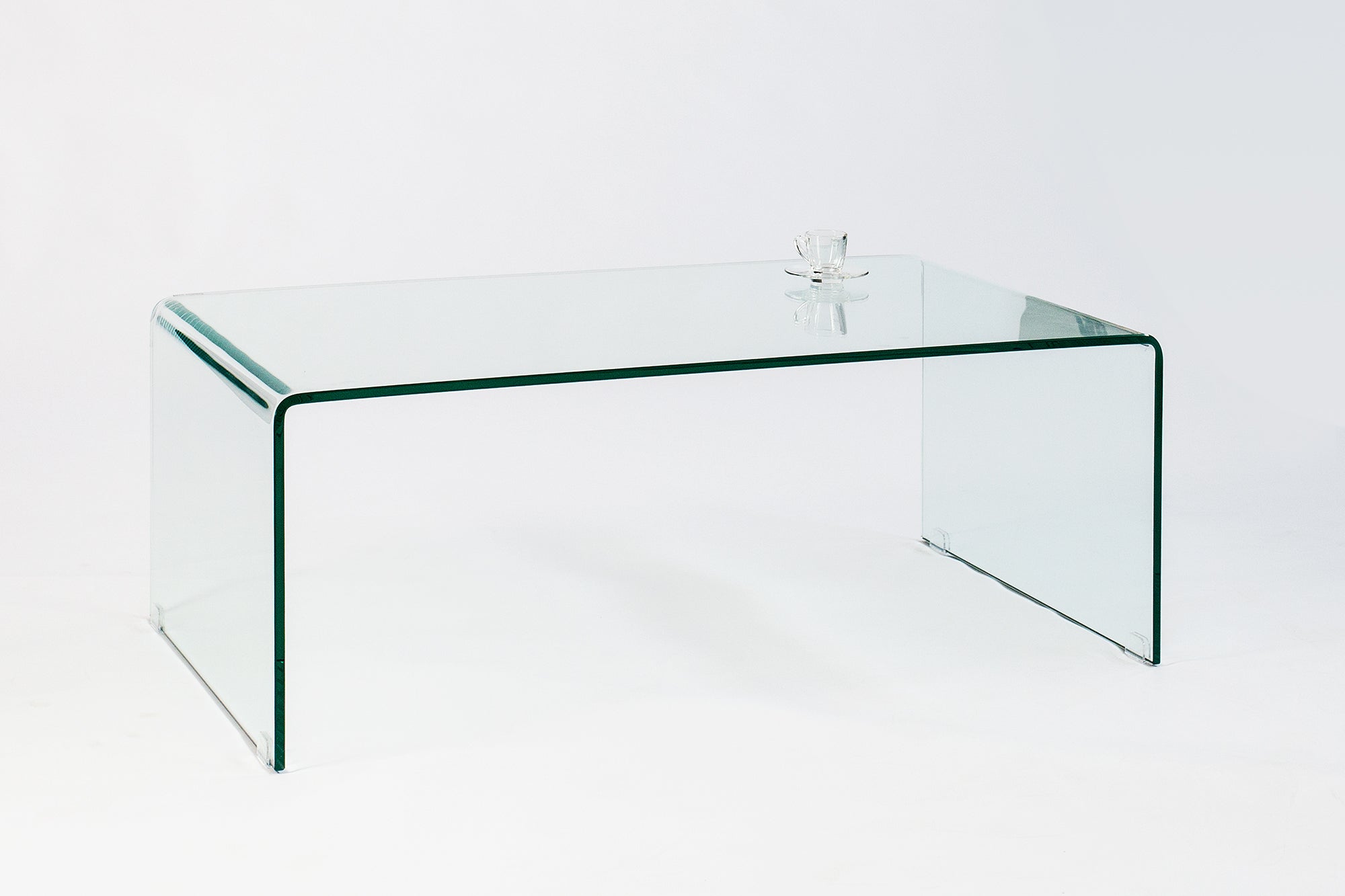 Extravagante mesa de centro de cristal FANTOME 110cm transparente