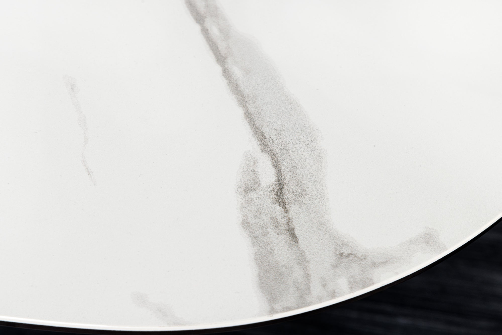 MARAVILLOSA mesa de centro moderna 90cm en cerámica mármol blanco made in Italy