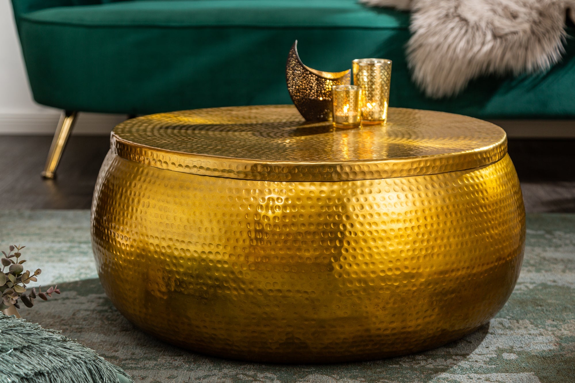 table-basse-ronde-orient-storage-70cm-metal-dore-con-gama-espacio-diseño-martele-fait-main_40231 (inv)