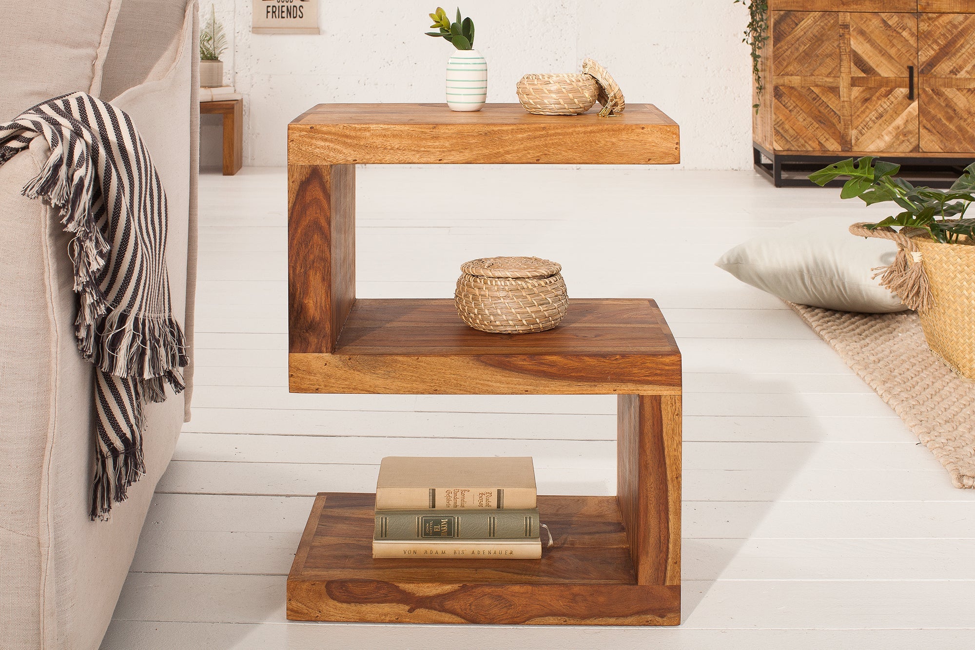 mesa-dappoint-artesano-60cm-madera-de-sheesham-marron-piedra-acabada-y-estante_39382 (inv)