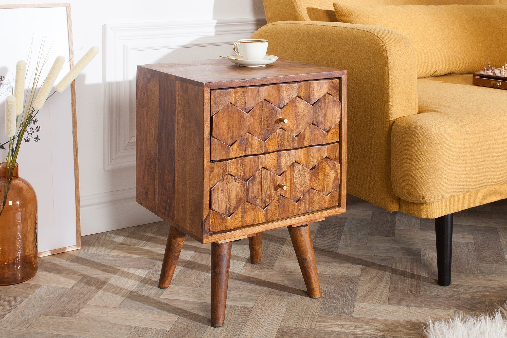 madera maciza-mystic-living-60-cm-marron-finish-sheesham-stone-chevet-table_39745 (inv)