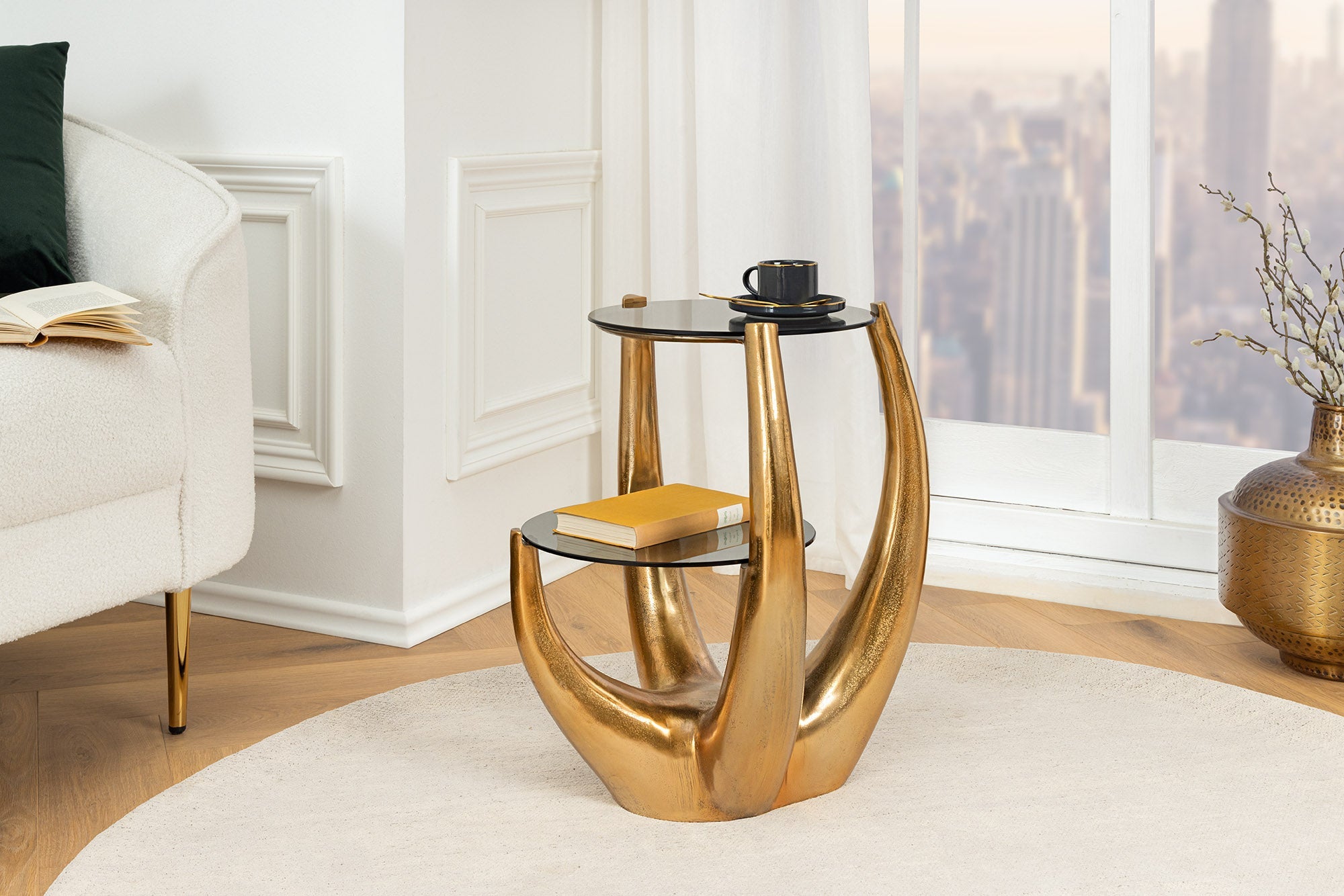table-dappoint-levels-50-cm-en-metal-noir,-verre-noir-antique,-fait-main_44858 (inv)
