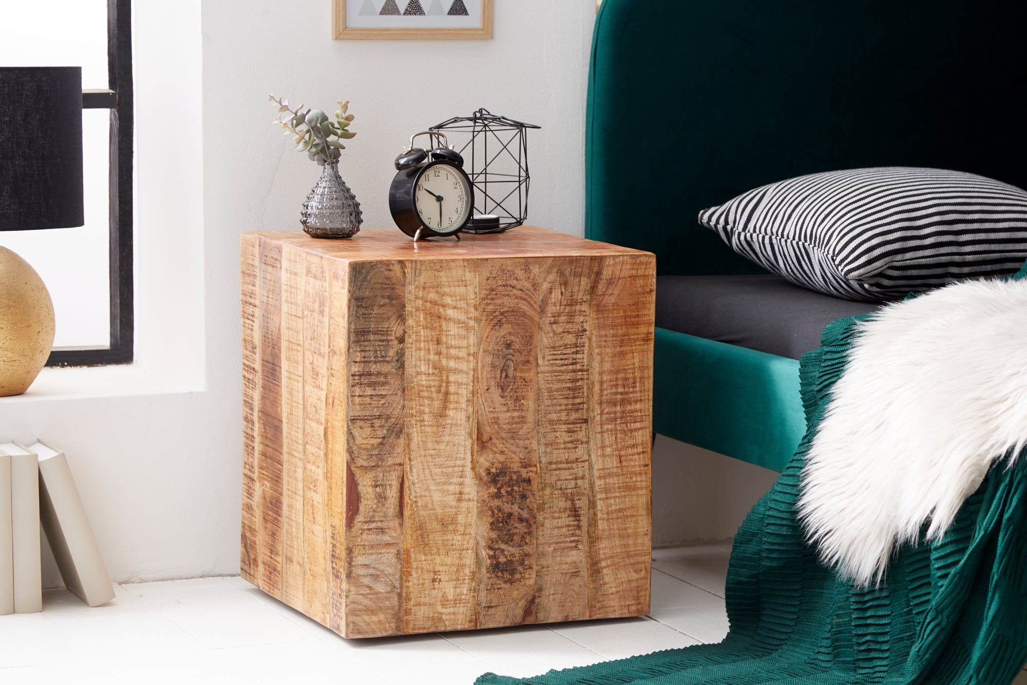 mesa-punta-de-fábrica-masiva-45cm-en-madera-de-mango-natural-llama-en-rodillos_39582 (inv)