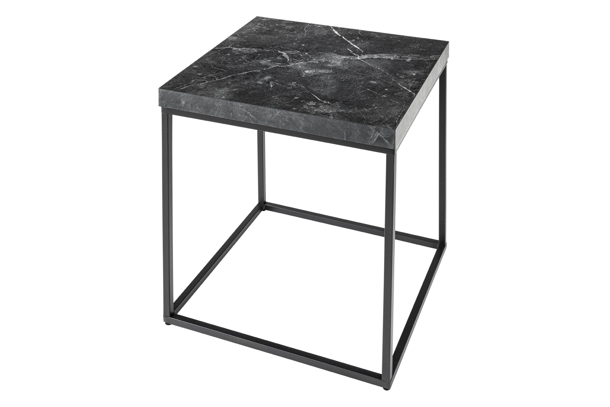 Table d’appoint moderne ARCHITECTURE 45cm structure métal graphite