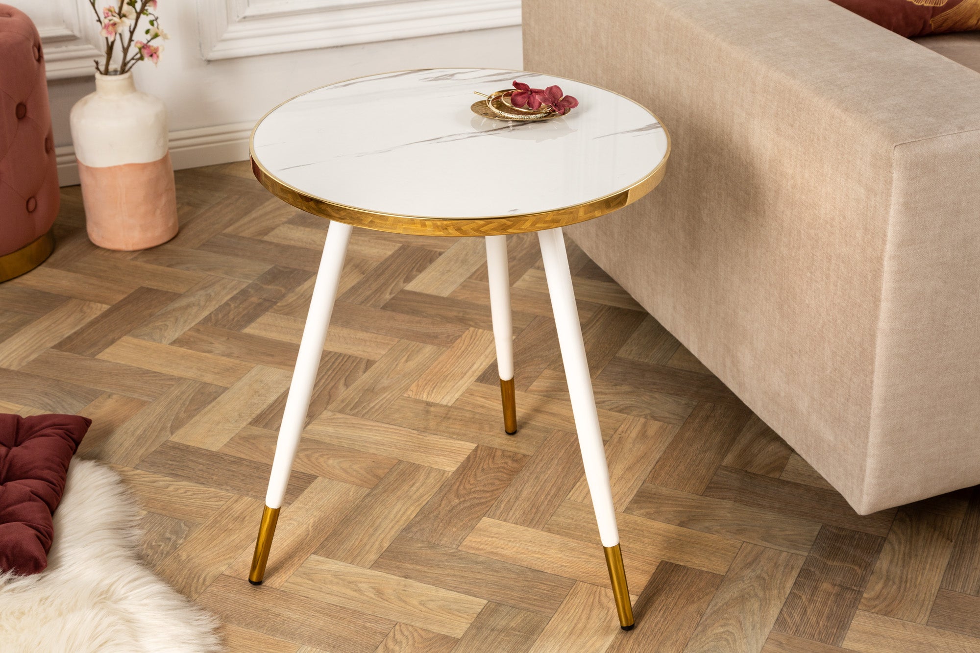 table-dappoint-retro-paris-45cm-blanc-or-cristal-verre-marbre-design-table-basse-ronde_41889 (inv)