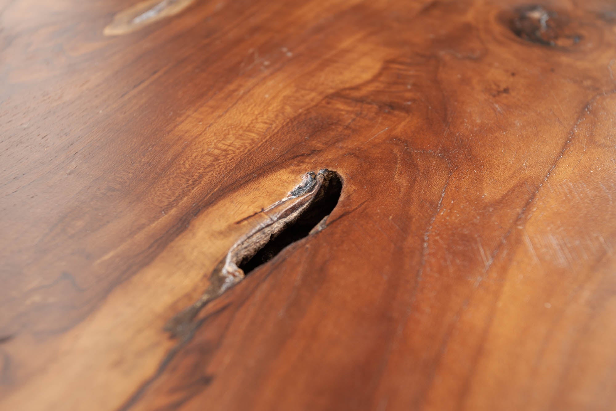 ROOT Taburete de mesa auxiliar de teca maciza de 40 cm de madera de raíz