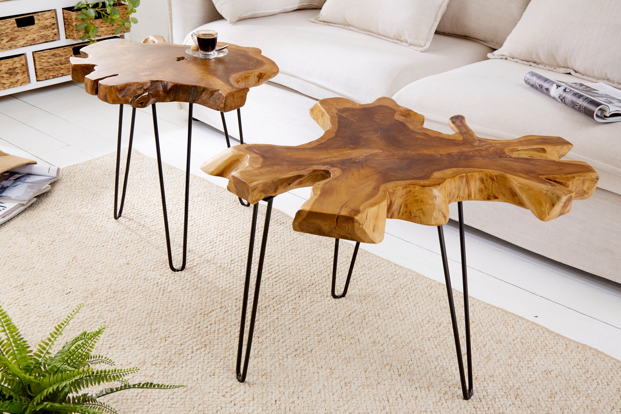 table-dappoint-unique-wild-60-cm-en-tranches-de-teck_38242 (inv)