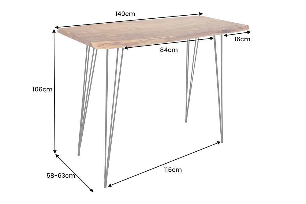 Dimensions de la table