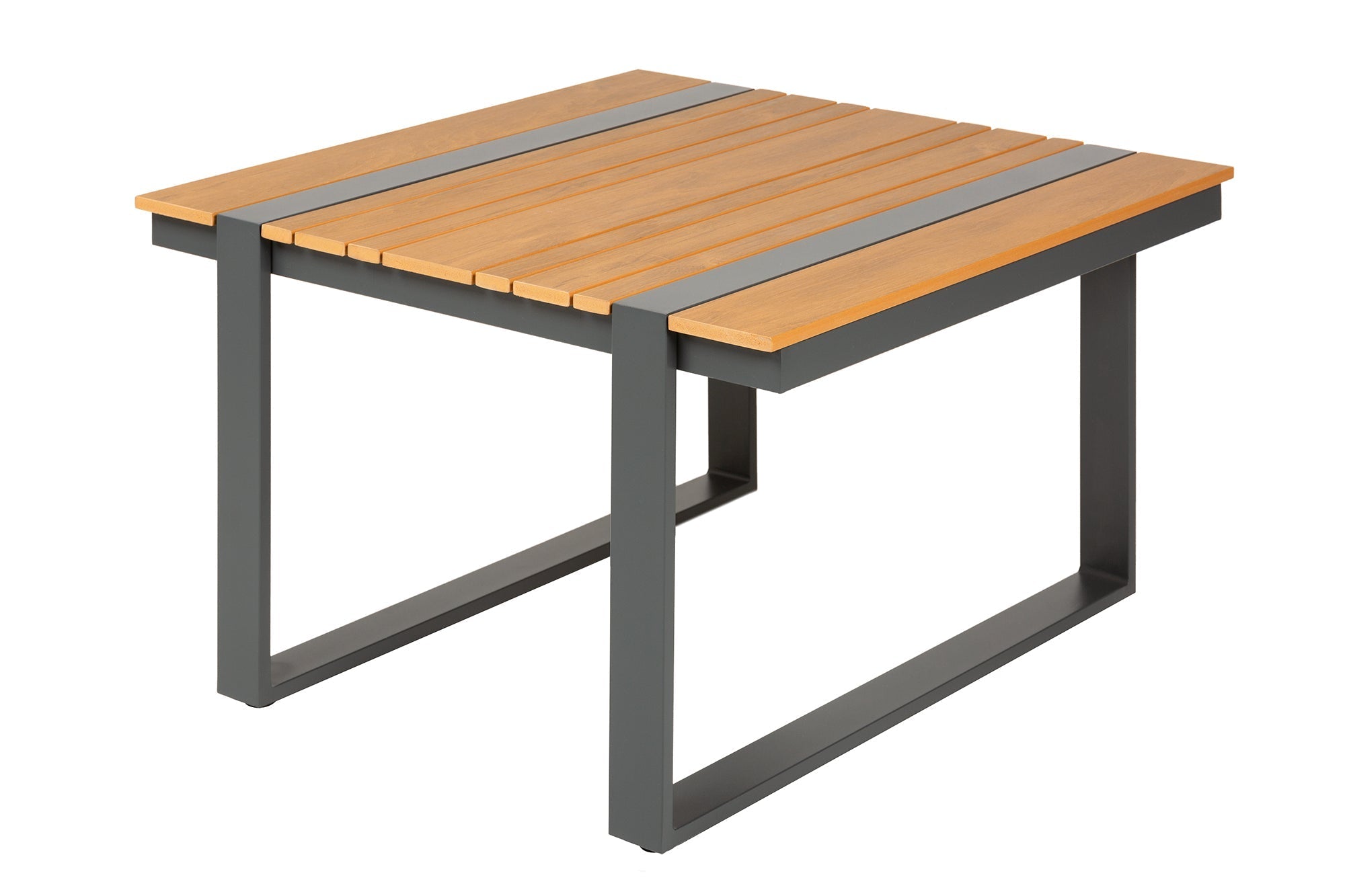 Table de jardin moderne TAMPA LOUNGE 80cm table de balcon extérieur en aluminium anthracite résistant aux intempéries