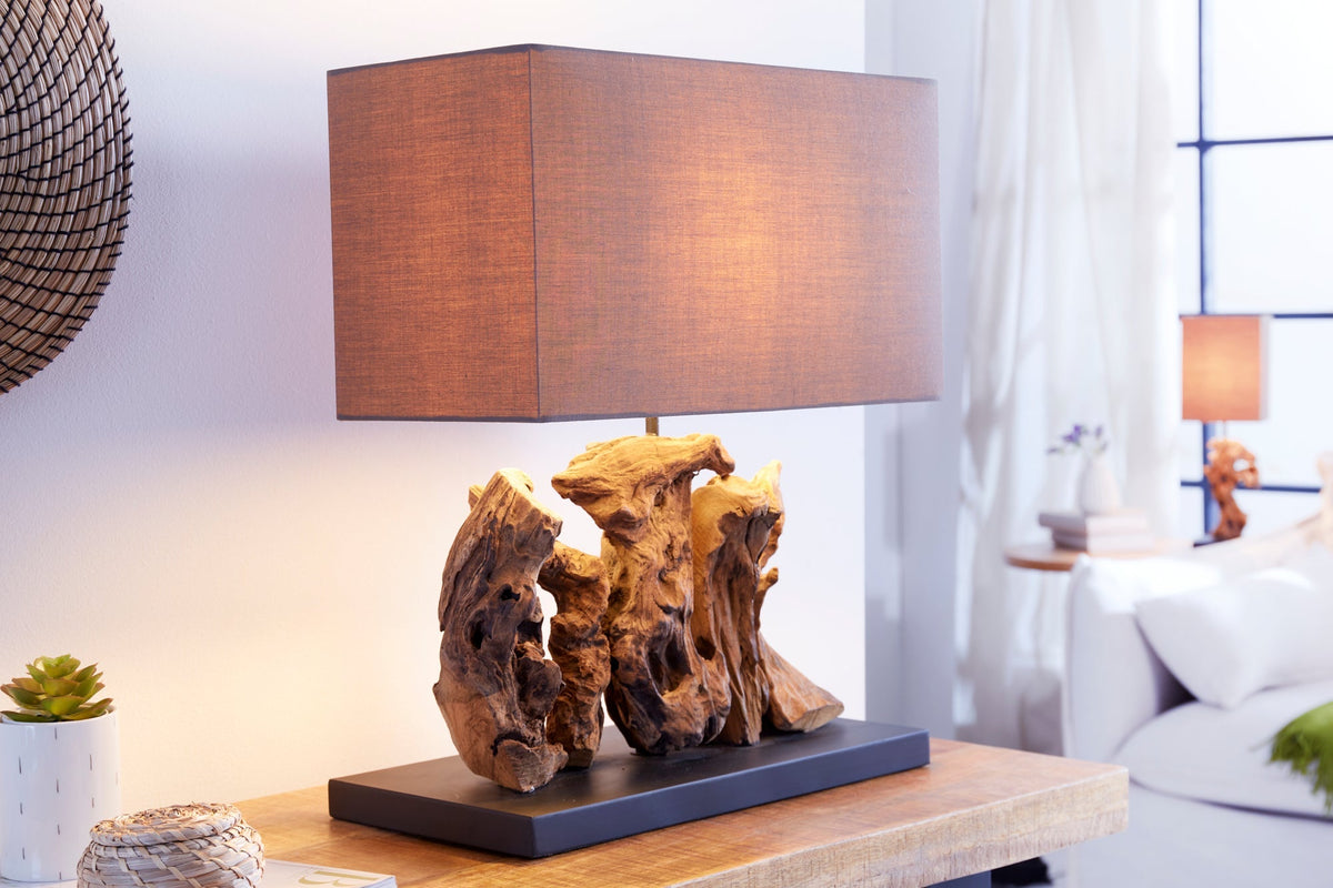 Table lamp ARAGON driftwood brown