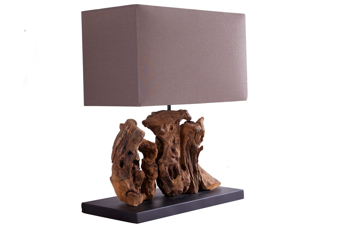 Table lamp ARAGON driftwood brown