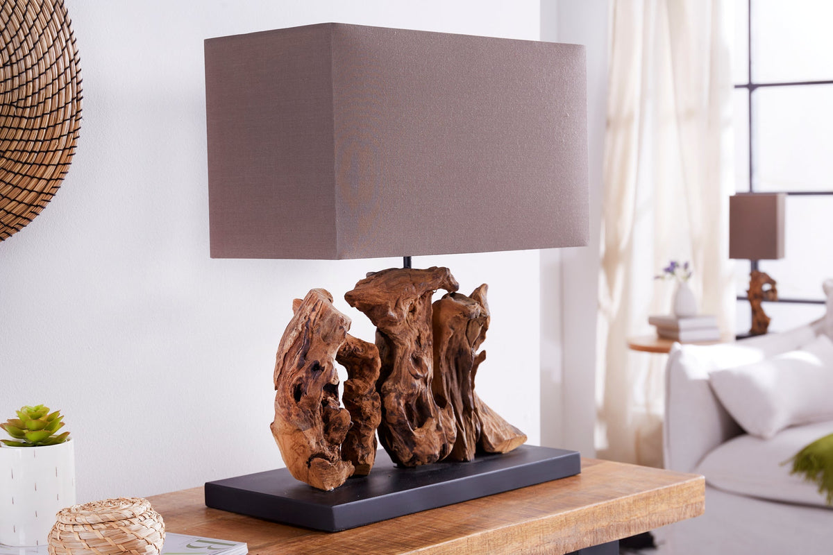 Table lamp ARAGON driftwood brown