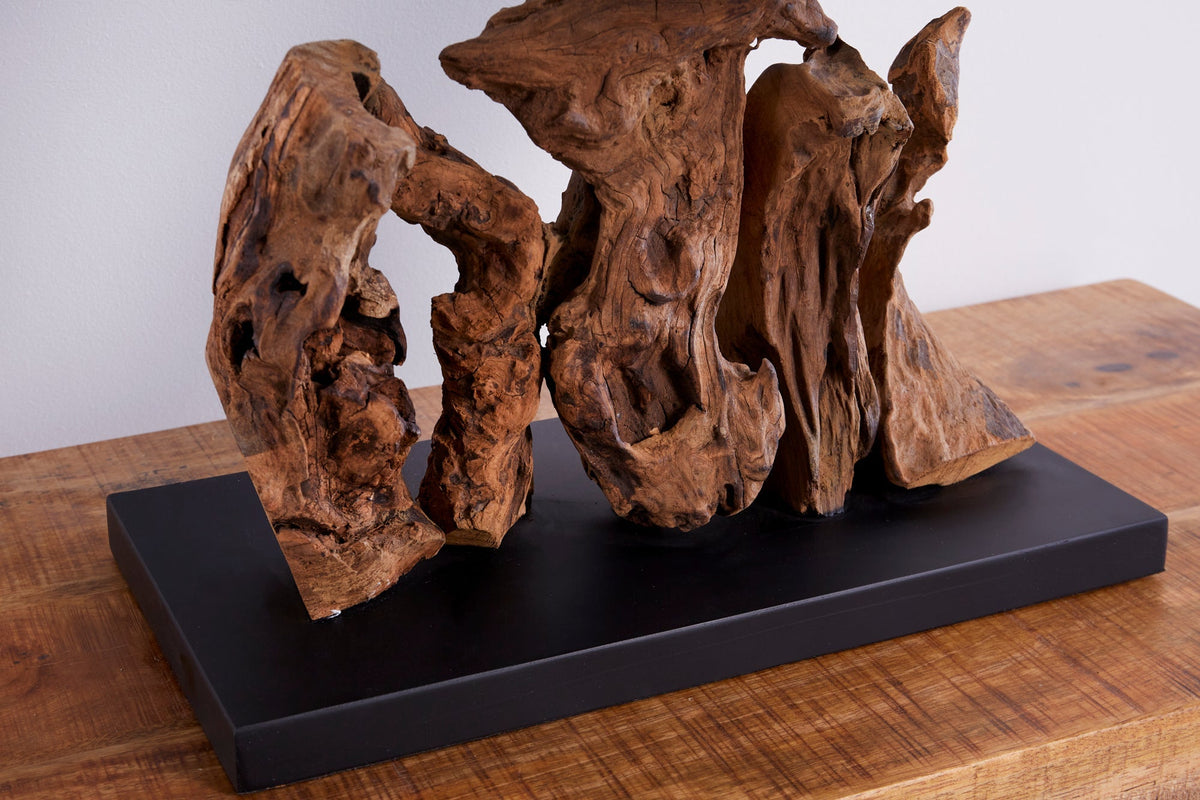 Table lamp ARAGON driftwood brown