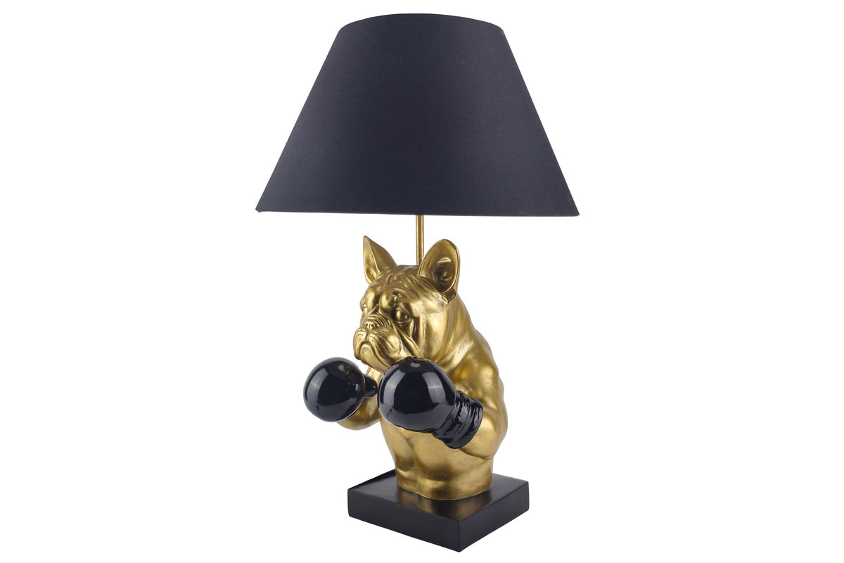 Table lamp BULLDOG 55cm gold black shade