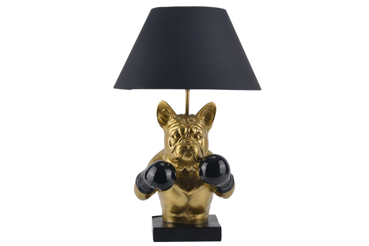 Table lamp BULLDOG 55cm gold black shade