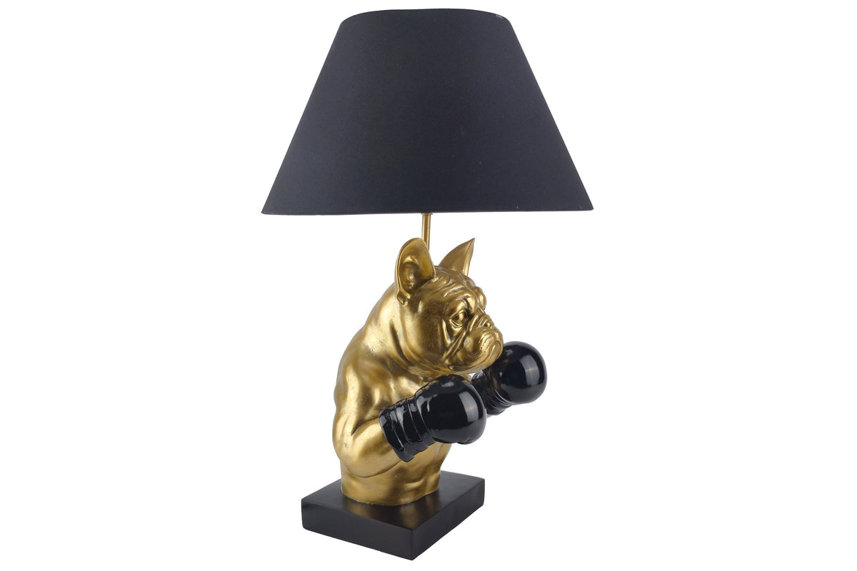 Table lamp BULLDOG 55cm gold black shade