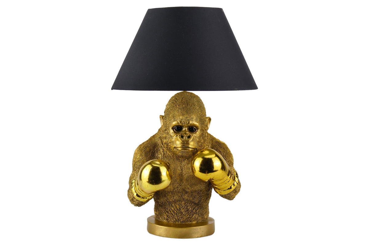 Table lamp KING APE 55cm gold black shade