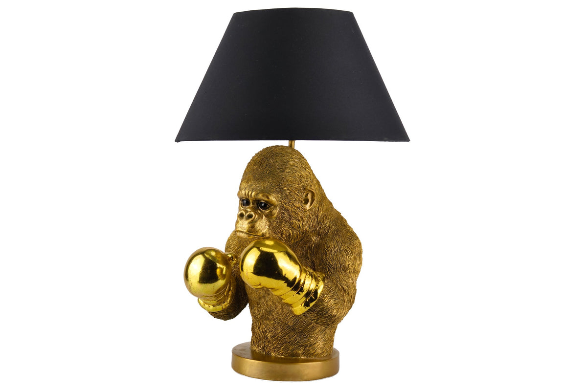 Table lamp KING APE 55cm gold black shade