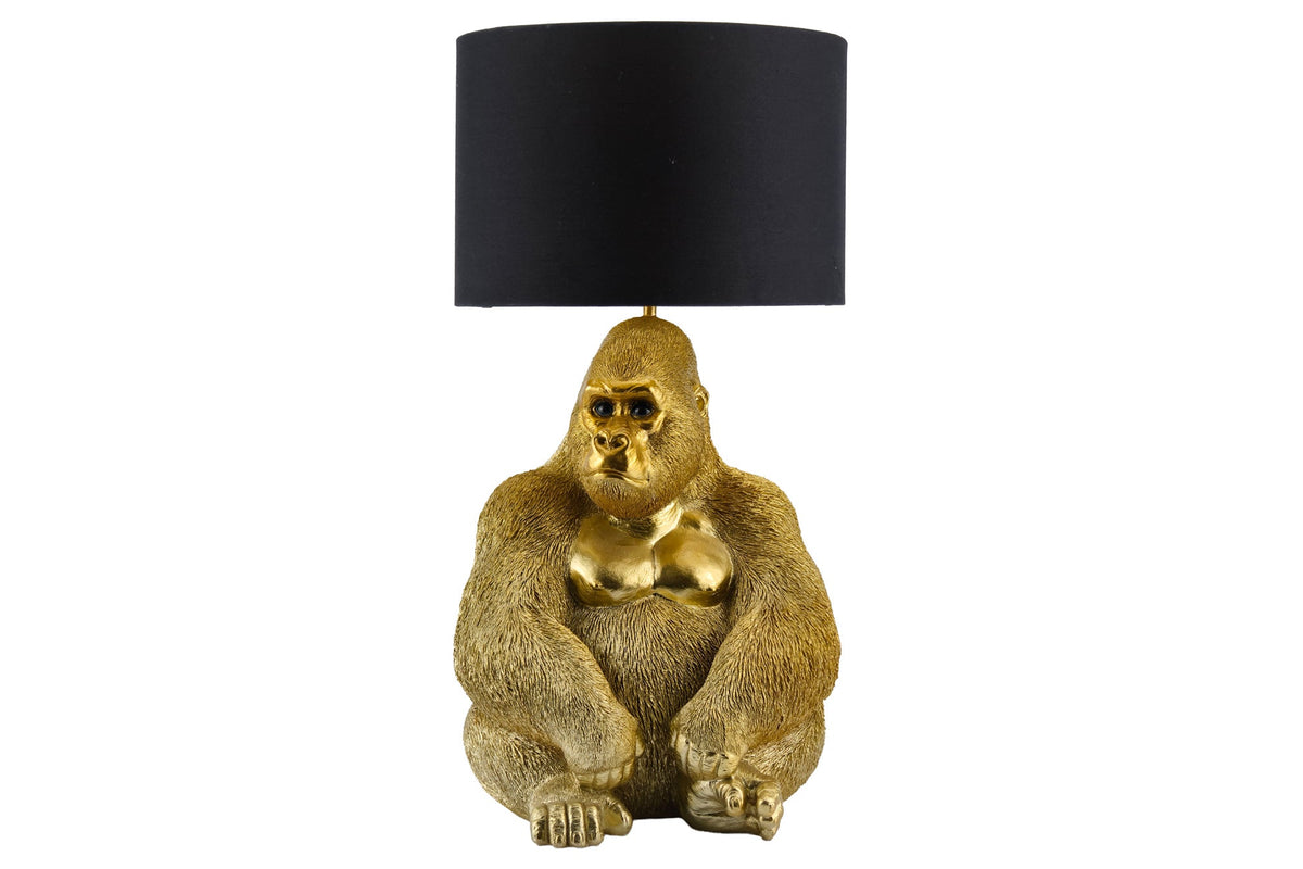 Table lamp KING APE 55cm gold black shade