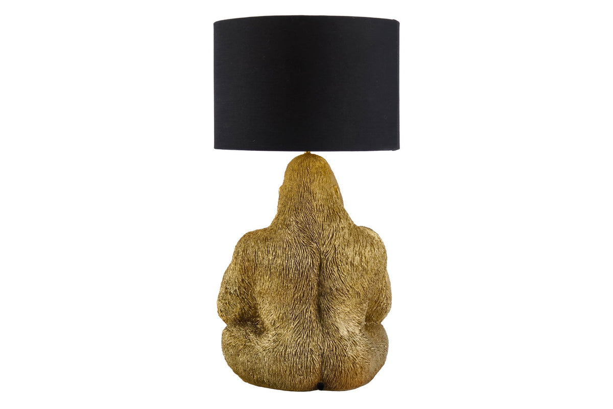 Table lamp KING APE 55cm gold black shade