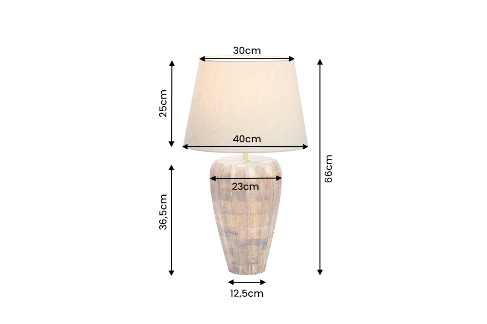 Dimensions de la table