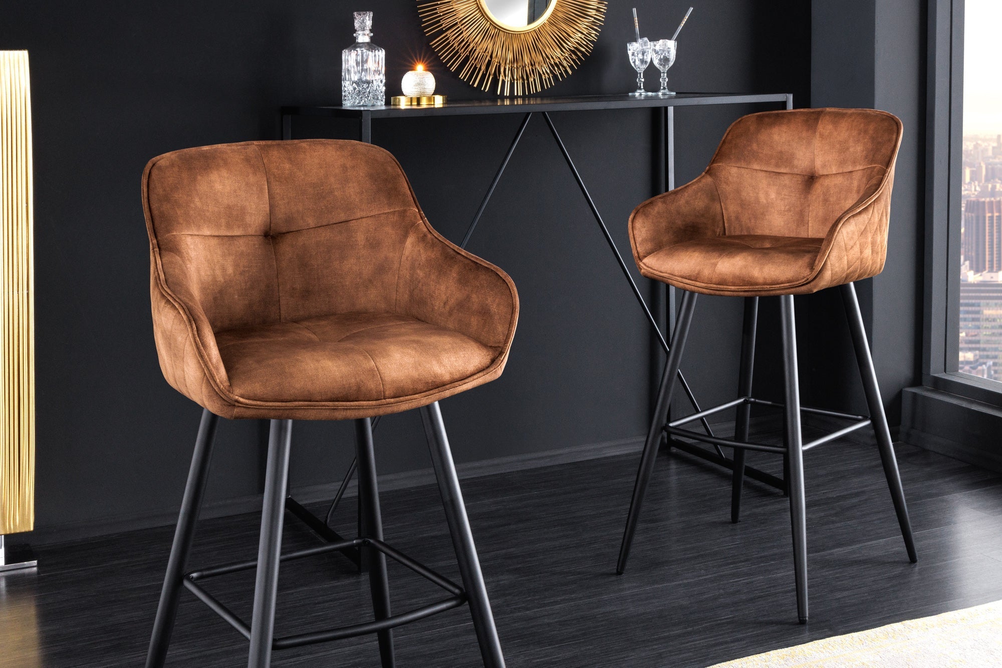tabouret-de-bar-design-euphoria-velours-marron-rouille-pieds-en-metal-noir-chaise-de-bar-avec-dossier_43689 (inv)