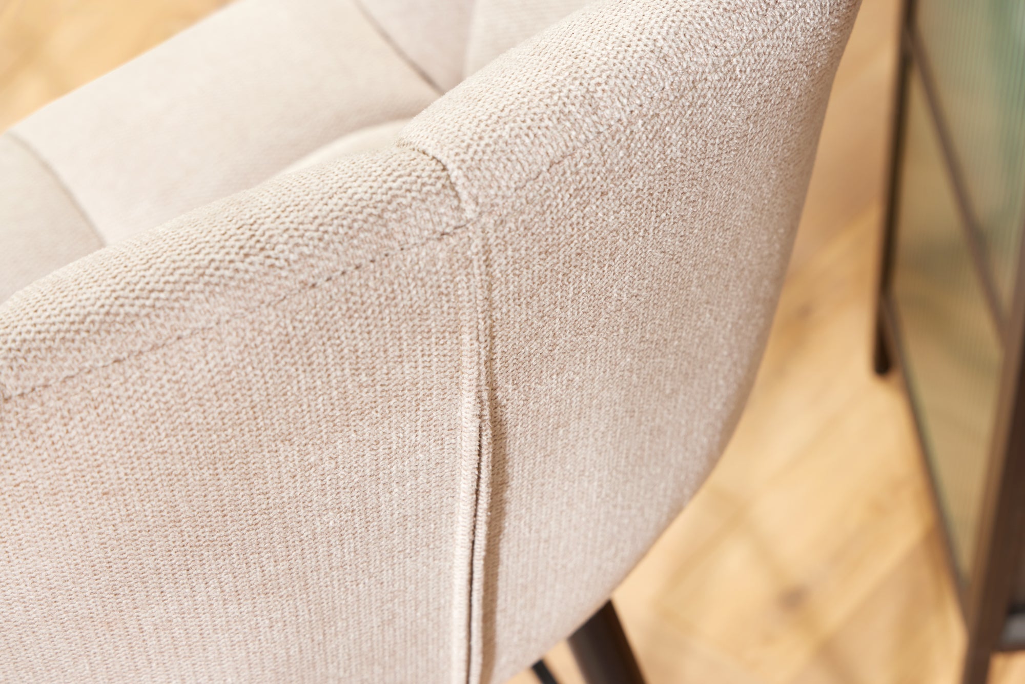 Tabouret de bar pivotant PAPILLON chaise de bar beige champagne avec dossier pieds en métal noir