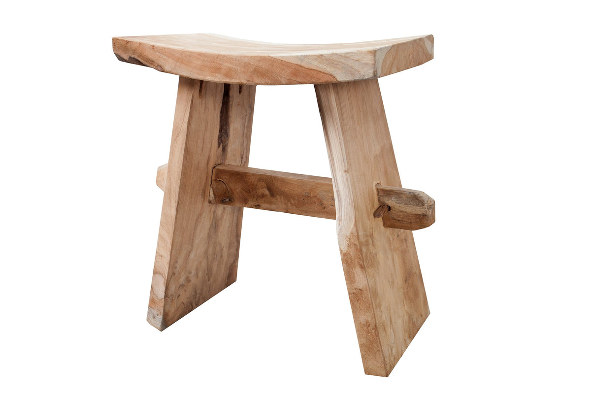 Tabouret massif ZEN 40cm teck table d'appoint