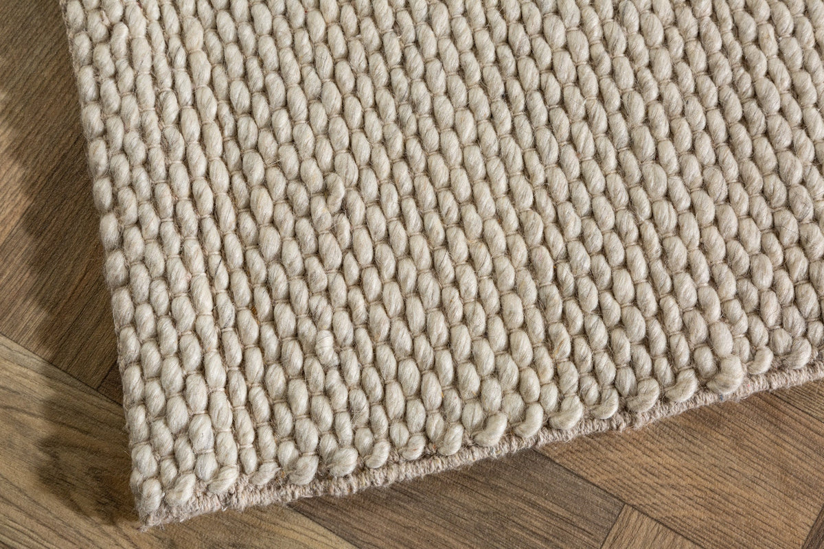 Tapis design LAINE 240x160cm beige clair en laine