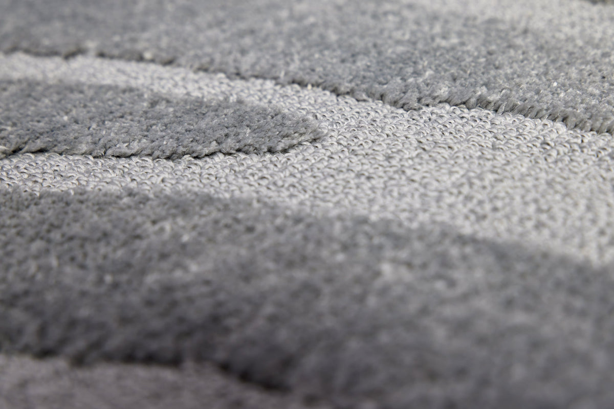 Tapis design WAVE 240x170cm gris effet 3D