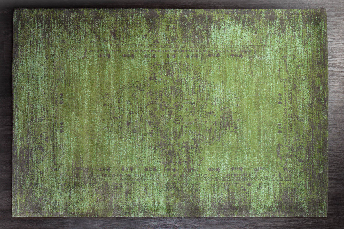 Tapis élégant en coton POP ART 240x160cm motif oriental vert émeraude