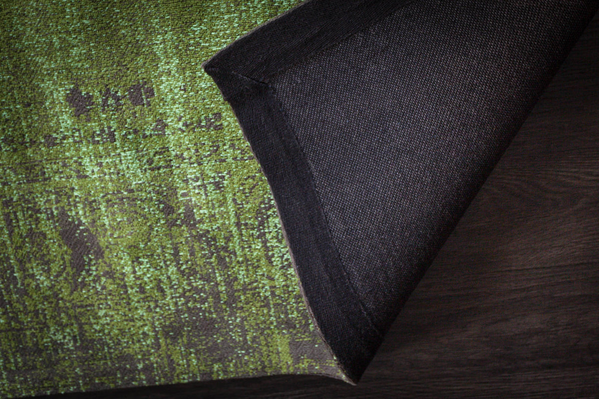 Tapis élégant en coton POP ART 240x160cm motif oriental vert émeraude