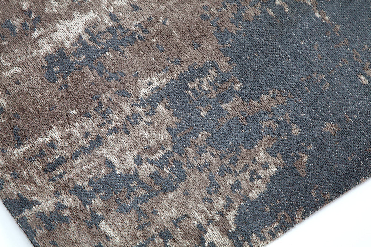 Tapis vintage en coton MODERN ART 240x160cm beige gris aspect usé