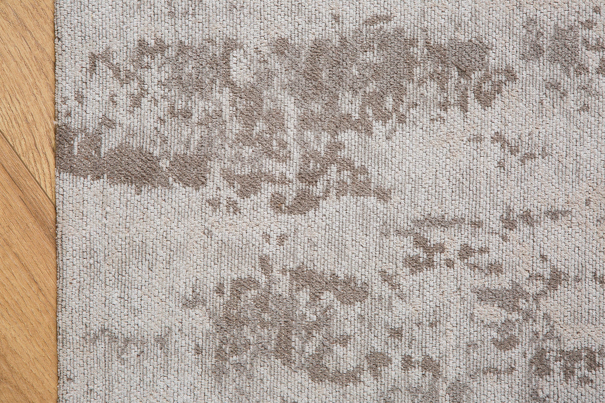 Tapis vintage en coton MODERN ART 240x160cm beige gris lavé aspect usé