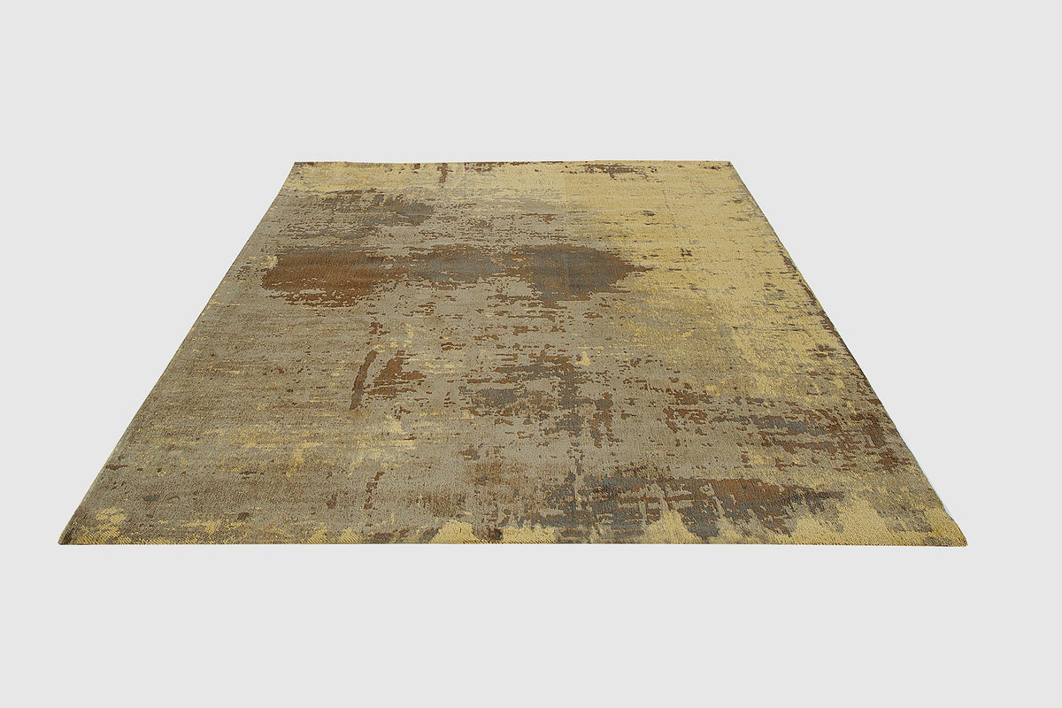 Tapis vintage en coton MODERN ART 240x160cm marron sable aspect usé