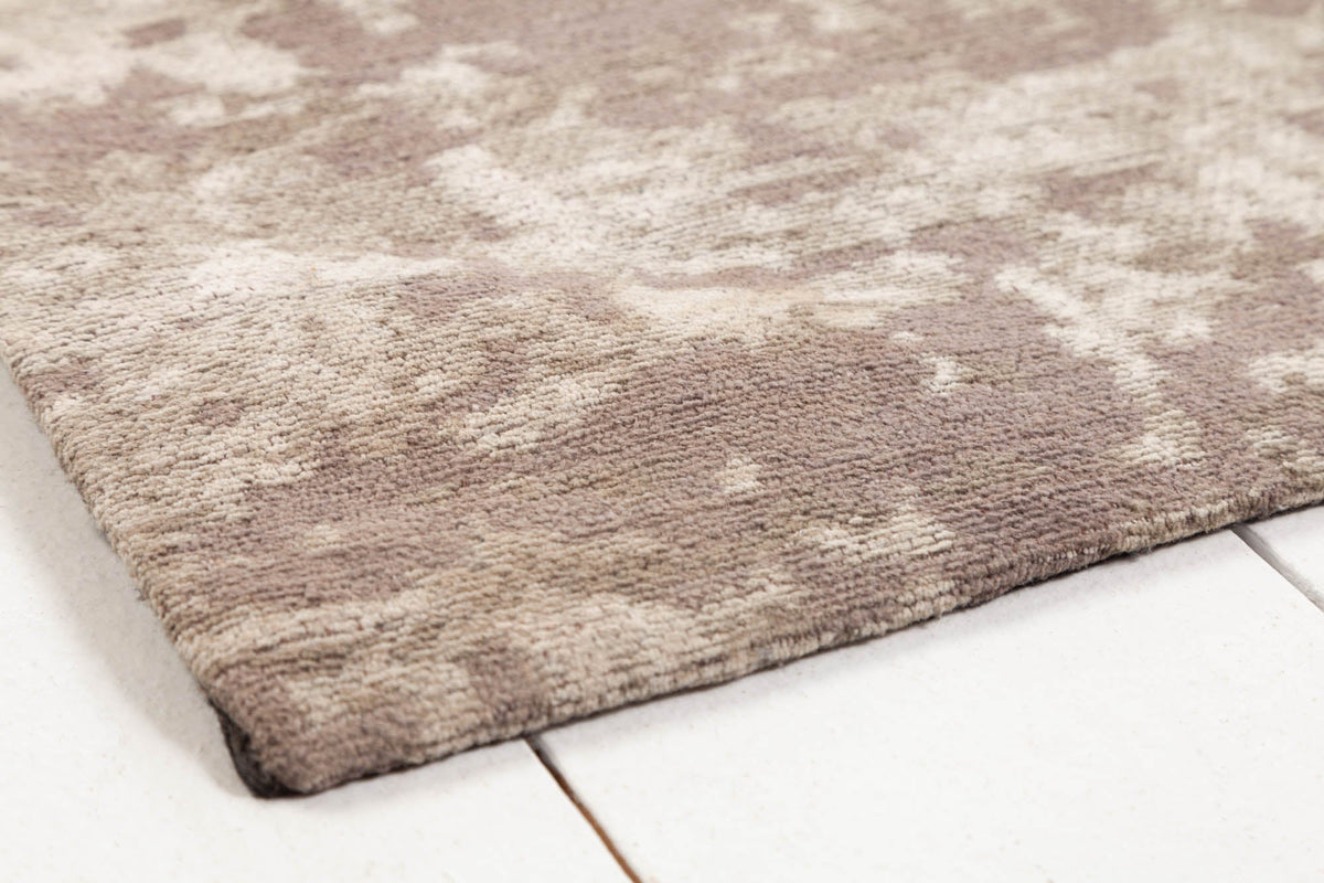 Tapis vintage en coton MODERN ART XXL 350x240cm beige-gris lavé aspect usé