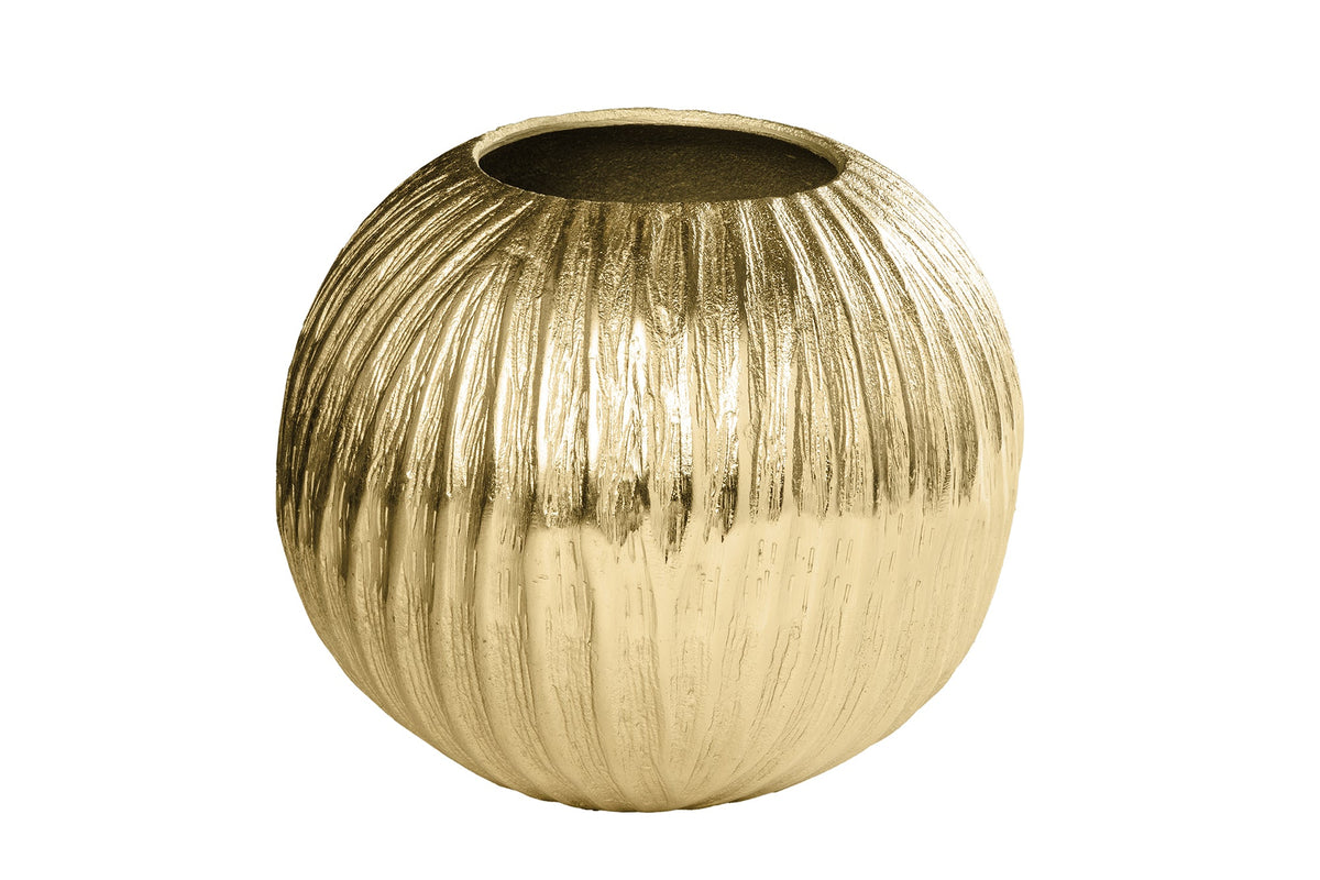 Vase décorative faite à la main ELEGANCE 25 cm or antique design martelé