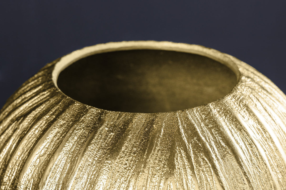 Vase décorative faite à la main ELEGANCE 25 cm or antique design martelé